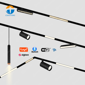 Appareil d'éclairage en aluminium de système de <span class=keywords><strong>Rail</strong></span> de voie de haute qualité adaptateur de 2 fils 7W 9W 10W 18W 27W tracklight de Ceil LED pour l'éclairage de magasin - Product Image 6