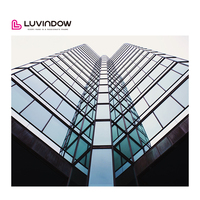 LUVINDOW Murs et fenêtres modulaires en aluminium à installation rapide pour les chaînes de magasins de détail avec style ouvert fixe