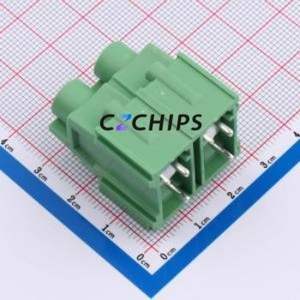 DB116A-12.7-2P-GN-P Screw Terminal Block P=12.7mm Connector ( Construction: 1x2P )( Pitch: 12.7mm )( Color: Green ) - Product Image 2