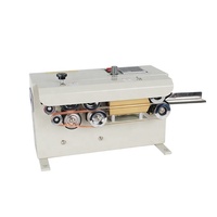 Machine de scellage thermique horizontale automatique FR-550 pour film plastique, scelleuse à bande continue avec convoyeur, type compact pour applications alimentaires
