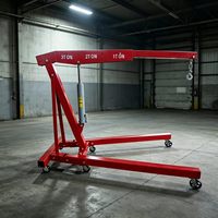 Mini-grue de réparation automobile à bras unique, 2 tonnes, 3 tonnes, mobile, pliable, hydraulique, pour moteur de voiture