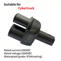 Adaptateur NTO 2-en-1 CCS2 vers Tesla NACS 250 kW pour recharge rapide des Tesla Cybertruck sur les stations de recharge de niveau 3/2/1