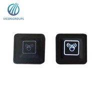 Interrupteur marche/arrêt à température contrôlée à 3 niveaux Bouton poussoir rond Clavier et clavier en silicone