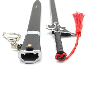 LLavero de Metal de modelo de espada de alta calidad mini katana anime espada metal para Sword Art Online Elucidator <span class=keywords><strong>SAO</strong></span> - Product Image 5
