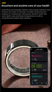 Factory Fitness Smart Heart Rate Ring como pulseras inteligentes 5ATM Relojes Monitoreo de ejercicio Ble Smart Ring - Product Image 3