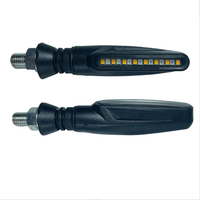 Lámpara Pequeña para Motocicleta, Pantalla LED de 8 Lentes Integrada, Luz Trasera de Freno para Motocicleta