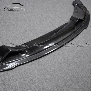 R Style Carbon Fiber Front Bumper Lip Chin Spoiler Wing <b>Splitter</b> for BMW F80 M3 F82 F83 M4 Front Lip - Product Image 5