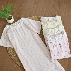 Nuova <span class=keywords><strong>Camicia</strong></span> <span class=keywords><strong>da</strong></span> <span class=keywords><strong>Notte</strong></span> Estiva Elegante con Bordo in Pizzo 100% <span class=keywords><strong>Cotone</strong></span> Abbigliamento <span class=keywords><strong>da</strong></span> Casa Comodo per Donne - Product Image 1