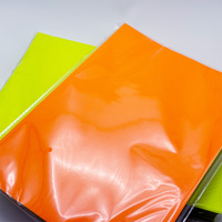 Papier autocollant fluorescent haute visibilité A4, feuille entière, compatible avec l'impression jet d'encre et laser