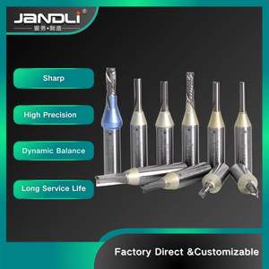 Fraise monobloc en carbure monobloc, revêtement TiCN, pour routeur CNC, pour la découpe du bois massif et des bois durs, ODM OEM HRC60, hélice 35° - Product Image 3