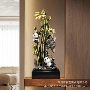 งานประติมากรรมเรซิ่นอีพ็อกซี่รูปแพนด้า งานฝีมือศิลปะพื้นบ้าน ผลิตโดย Gaosheng Creative เหมาะสำหรับตกแต่งห้องนั่งเล่น โรงแรม ระเบียงบ้าน - Product Image 3