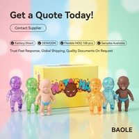 Jouet à presser Ugly Doll de la taille d'une paume, poupée noire anti-stress qui crache des bulles, jouet à rebond lent pour filles et garçons de 2 à 4 ans, marque BL, logo personnalisé