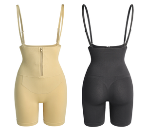 Pantalones de Cintura Alta con Tirantes Desmontables Edoor Wears para Mujer, Pantalones de Cinco Cuartos para Posparto, Moldeadores de Cuerpo, Talla Grande, Firmeza Extra - Product Image 1
