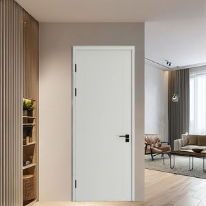 Porta interior luxuosa moderna da madeira maciça para apartamentos escritórios impermeável insonorizada com superfície terminada projetada para quartos - Product Image 5