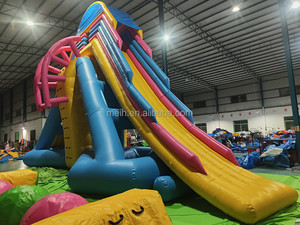 <span class=keywords><strong>Parc</strong></span> aquatique flottant gonflable avec parcours d'obstacles 40x30m en bâche PVC, capacité supérieure à 500kg, garantie 3-5 ans - Product Image 3