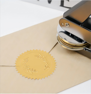 Sello metálico personalizado para invitaciones de boda, sin tinta, para sellar sobres. - Product Image 6