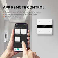 Interruptores inteligentes de pared para el hogar de aluminio de 4 entradas para Tuya Zigbee, controles táctiles inteligentes eléctricos, interruptor de iluminación, tipo interruptor de 4 vías