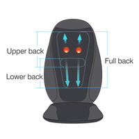Coussin de Massage vibrant siège de voiture bureau à domicile masseur tapis chauffant masseur complet du corps soulagement des douleurs dorsales
