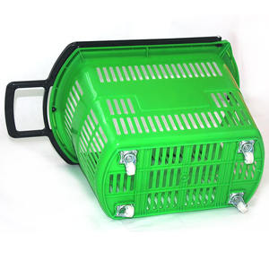 Belanja Plastik Troli Supermarket Besar dengan Roda Keranjang Belanja Tangan untuk Toko Ritel - Product Image 4