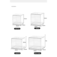 Valentijnsdag Acryl Transparante Rechthoekige Handtas Cadeaudoos Bloemarrangement Geldhouder Verpakking DIY China Cadeau
