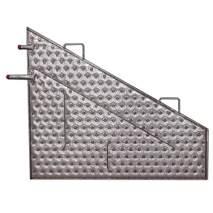 Joint industriel détachable à faible consommation d'énergie Tube de cuivre oreiller fossette nouveau fabricant d'échangeurs de chaleur à plaques