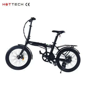 Hottech 250W 36V 충전식 전기 자전거 먼지 자전거 접이식 속도 거리 도시 도로 전자 자전거 전기 자전거