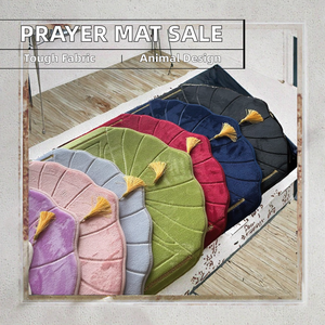 พรมปูละหมาดพับได้ ผ้าฟลานเนล ลายเรียบ/พิมพ์ลาย สำหรับชาวมุสลิมและชาวพุทธ ขายดี ราคาส่ง - Product Image 2
