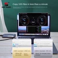 Ligne de données USB4 PD100W Charge rapide Transmission 40Gbps Écran 8k Mâle à Mâle Double Tête Type-C Tresse Blindée pour Écouteurs