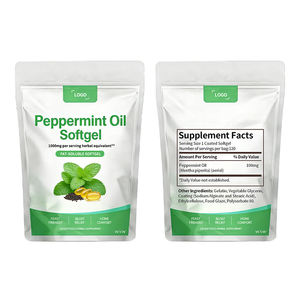 Cápsulas de menta de marca privada para el confort estomacal, cápsulas de aceite de menta para la concentración y la energía para adultos - Product Image 2