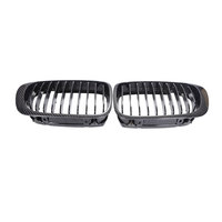 Pour BMW Série 3 E46 2 portes/4 portes Grille en carbone E46 Grille avant en fibre de carbone Grille de rein avant 1998-2001/2002-2004
