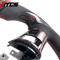 Volant de voiture en fibre de carbone forgé LED RPM pour Chevrolet Corvette Camaro C5 C6 C7 C8 ZR1 2006-2013