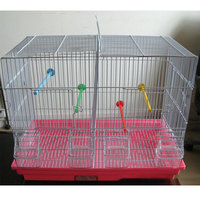 Ventes en gros de cages à oiseaux en acier inoxydable solide et respirant pour l'élevage de perroquets et de pigeons, avec plateau en plastique, toutes saisons