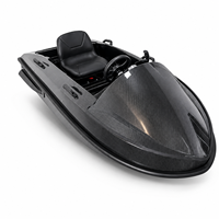 Bateau à réaction électrique 15KW, scooter aquatique haute vitesse, bateau à réaction électrique 2 places avec volant pour sports nautiques