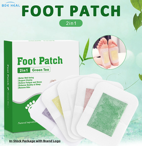BDE personalizable 2 en 1 <span class=keywords><strong>jengibre</strong></span> Rosa té <span class=keywords><strong>verde</strong></span> infundido parche para pies hierbas naturales alivio del estrés Eliminación <span class=keywords><strong>de</strong></span> la fatiga limpieza profunda - Product Image 5