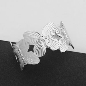 New Simple Popular Design Titanium Steel Silver Plated Butterfly <b>Adjustable</b> <b>Bracelet</b> Simple Women's <b>Bracelets</b> Trendy Jewelry - Product Image 3