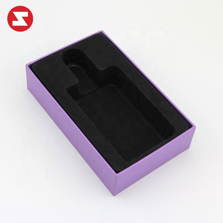 Boîte de rangement en papier pour bijoux, estampage à chaud, paillettes, floquées, emballage de cosmétiques, boîte de rangement