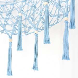 Hamaca o Red para Peluches para Cuarto de Juegos o Dormitorio Infantil, Estilo Boho con Borlas, Exhibición de Juguetes de Peluche para Esquina - Product Image 5