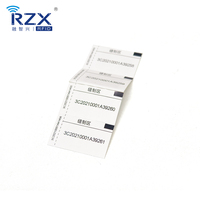 860-960Mhz RFID imperméable imprimable en nylon tissé étiquette UHF Textile blanchisserie étiquettes pour hôtel hôpital nettoyage à sec magasin
