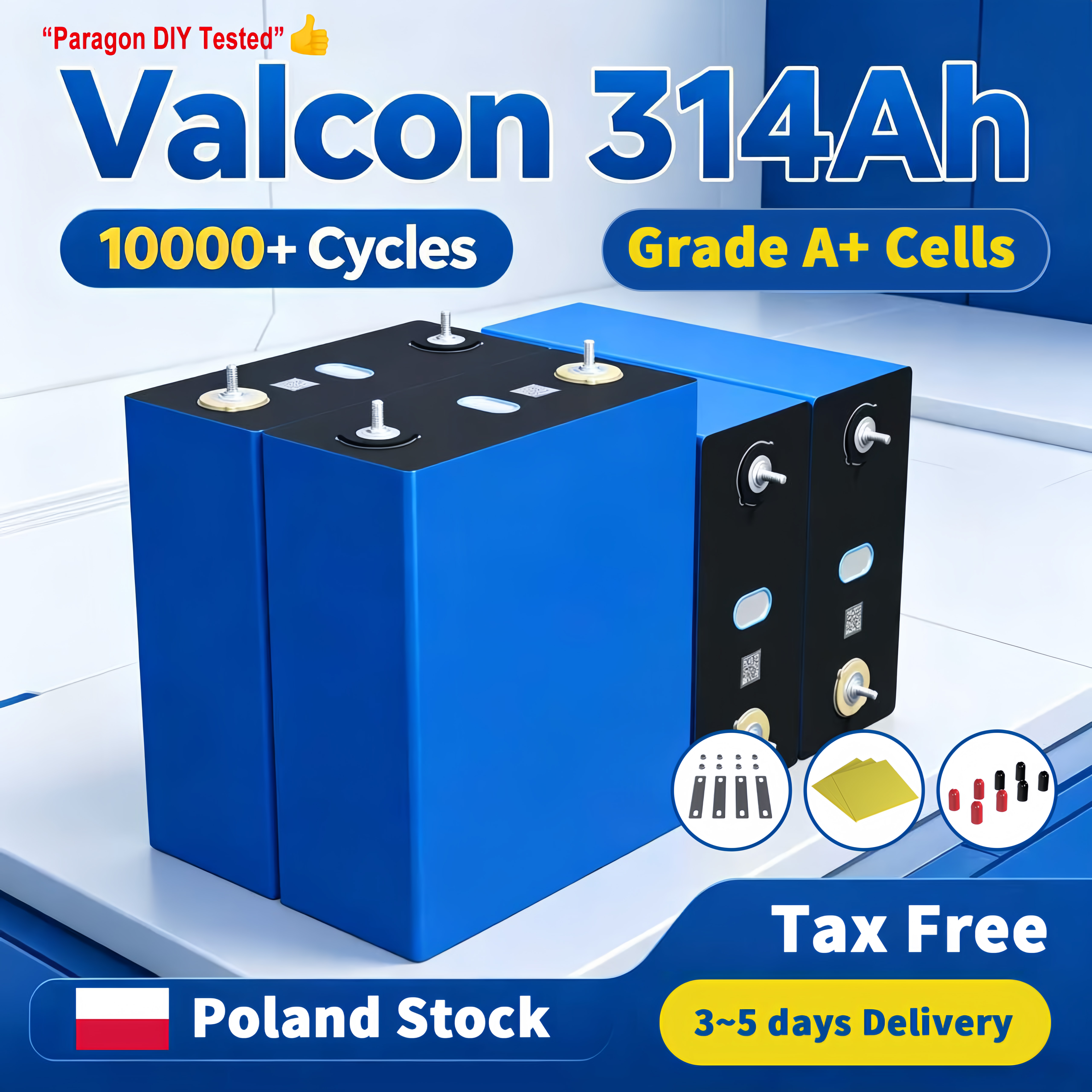 Stock UE 16 unidades Valcon 314Ah (recepción en 5 días)