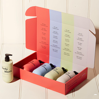 Boîte d'expédition personnalisée avec logo, insert en carton, boîte cadeau de luxe double face en carton ondulé pour bougies, cosmétiques, parfums, petit MOQ