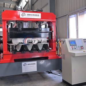 BSY 경량 강철 데크 바닥 타일 제조기 완전 자동 금속 데크 바닥 데킹 패널 롤 성형기 - Product Image 2