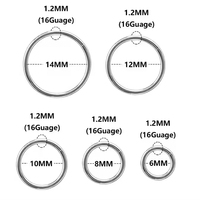 Grosir G23 cincin tindik hidung, anting-anting bulat klasik, cincin tindik badan Septum berengsel Titanium G23