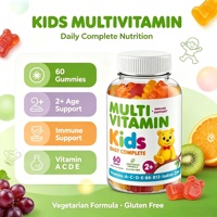 Gommes multivitaminées pour tout-petits à partir de 2 ans, soutien immunitaire, sans gluten, oursons gommeux pour enfants, fabricant de marque privée