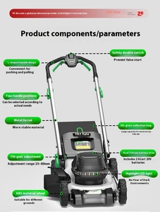 Tosaerba Elettrico Professionale 1800W 220V a Filo Semovente per Lavori Pesanti in Giardino - Product Image 2