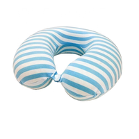Oreiller de Voyage en Mousse à Mémoire de Forme Gonflable en Forme de U avec Bluetooth, Anti-Ronflement, Respirant, Portable et Lavable