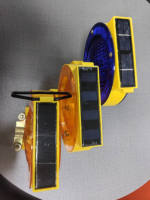 CE feu de circulation jaune LED barricade clignotant lumière/ambre route cône solaire Barricade lumière AVERTISSEMENT sécurité