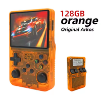 Nouveau R36S Lecteur de Jeux Portable 64Go 10000 Jeux, Console de Jeu Rétro Classique avec Écran 3.5 Pouces, Console de Jeu Portable