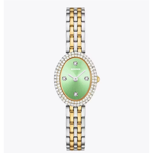 Elegante Reloj de Pulsera de Cuarzo con Incrustaciones de Diamantes Ovalados para Mujer, con Resistencia al Agua de 5 ATM y Correa de Acero Inoxidable 304L - Product Image 2