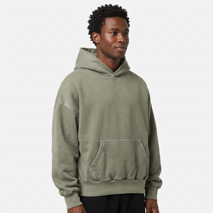 Sudaderas con Capucha para Hombre, Estilo Vintage, Lavado Ácido, Impresión Digital, Sudadera Ecológica de Algodón y Felpa - Product Image 1