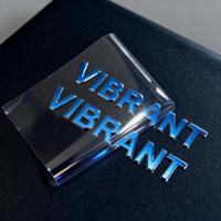 Autocollant de verre inversé imperméable personnalisable en taille et en forme, autocollant de filigrane